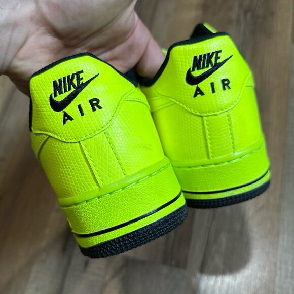 2014 Nike Air Force 1 Neon Volt Black